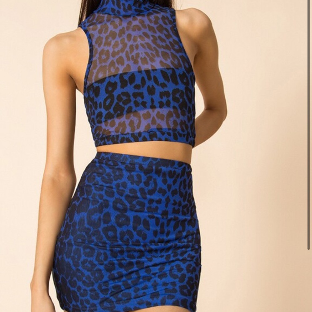 Superdown Rochelle Mesh Tank & Skirt Set - Picture 2 of 6